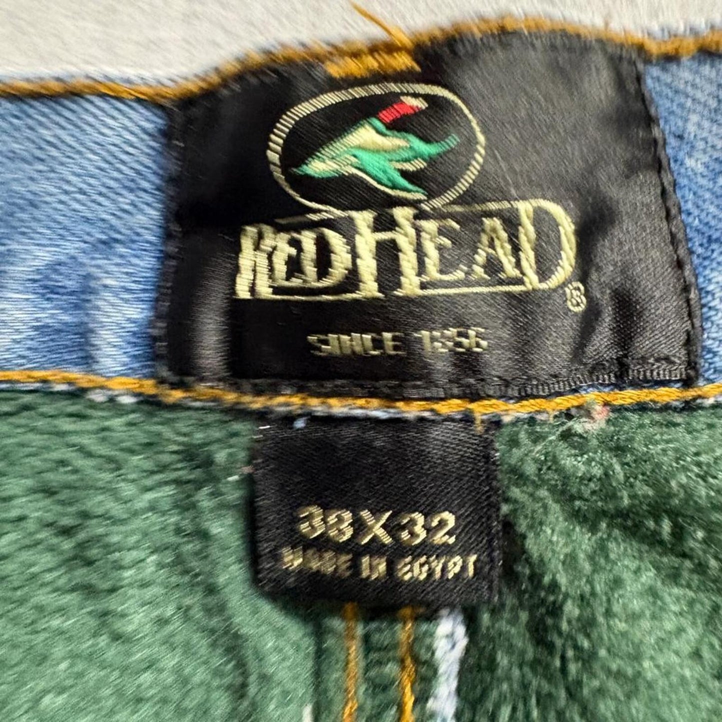 RedHead Fleece Lined Jeans Mens 38x32 Blue Denim Warm Insulated Work Pants 38x29