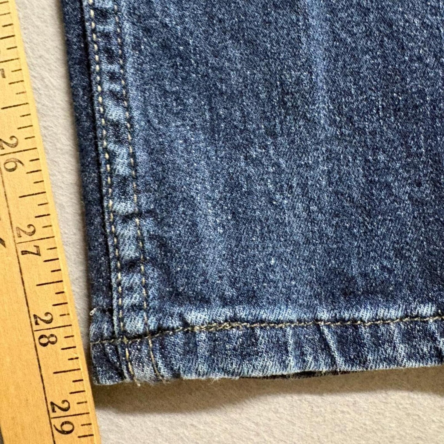 Levis 524 Too Superlow Jeans Womens 9 Short Blue Denim Low Rise Slim Straight