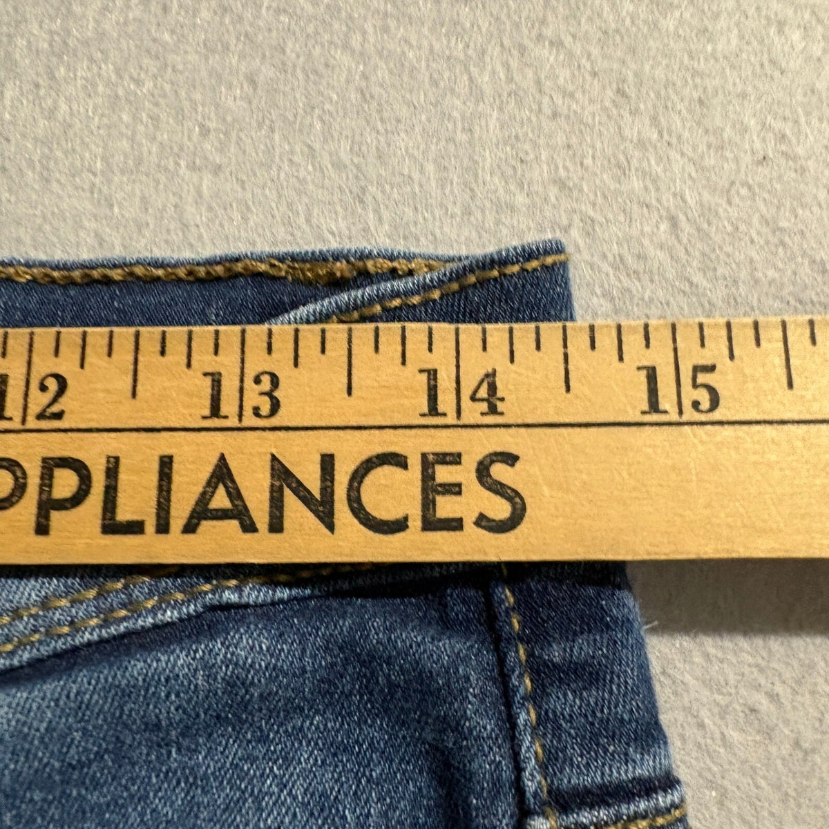 Curve Appeal Jeans Womens 8/29 Blue Denim Wide Leg Stretch Crop High Rise