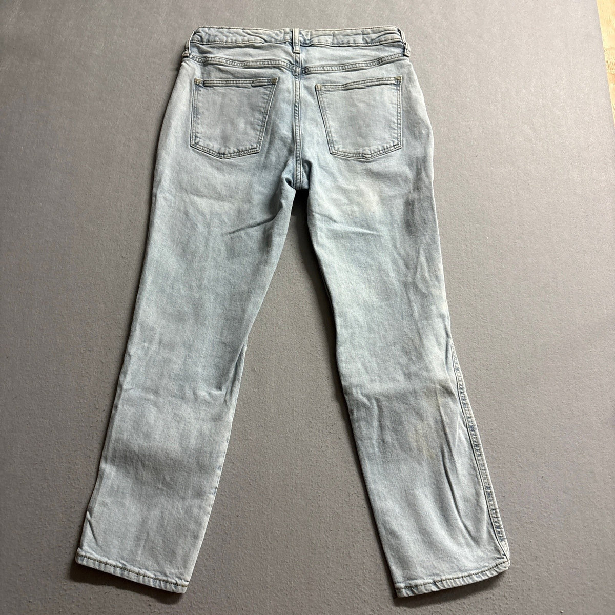 Universal Thread High Rise Slim Straight Jeans Womens 8/29R Light Wash Seamed