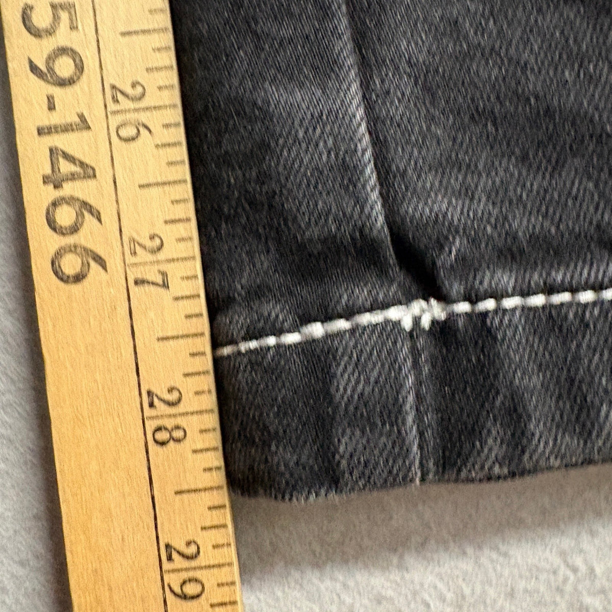 Telepatia Cargo Jeans Womens 5/27 Black Denim Contrast Stitch High Rise Utility