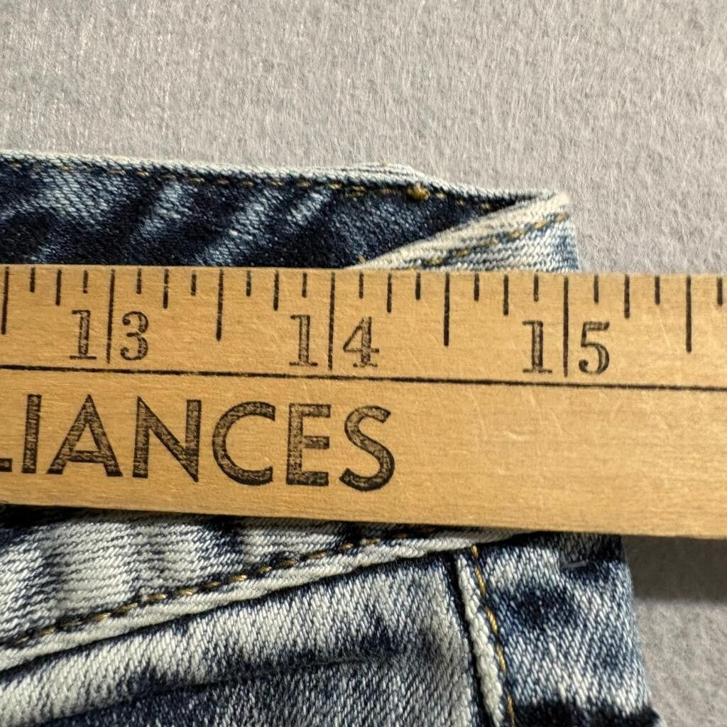 Karen Millen Skinny Jeans Womens US 6 Blue Acid Wash Denim Stretch