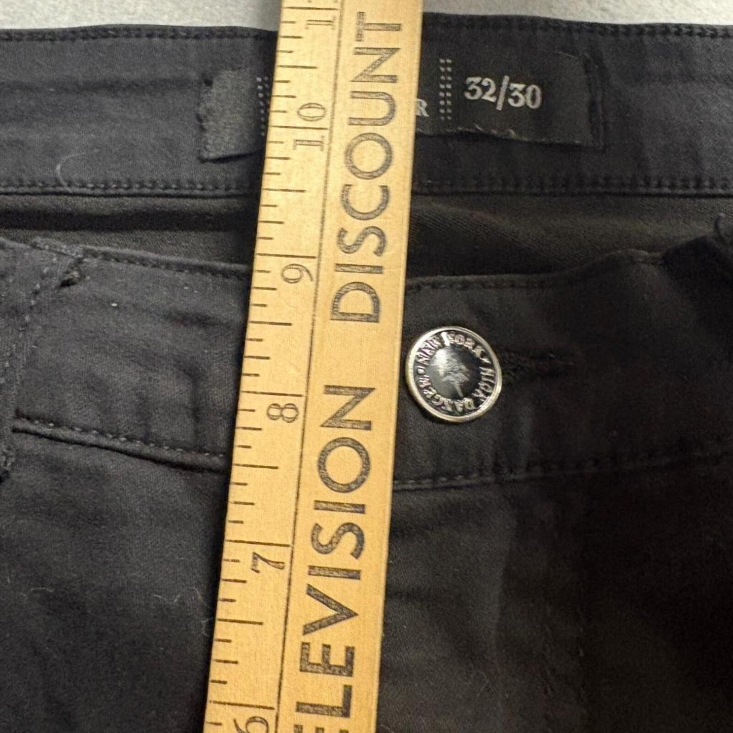 Nick Danger Mens Moto Jeans 32x30 Black Stretch Slim Fit Biker Denim