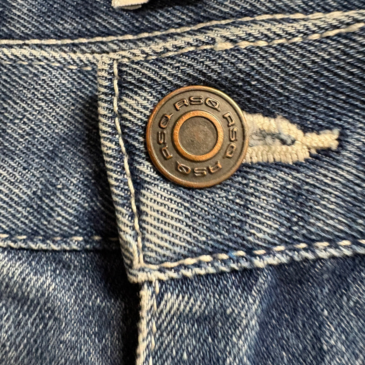 RSQ Carpenter Jeans Womens Size 25 Blue Denim High Rise Straight Leg Utility