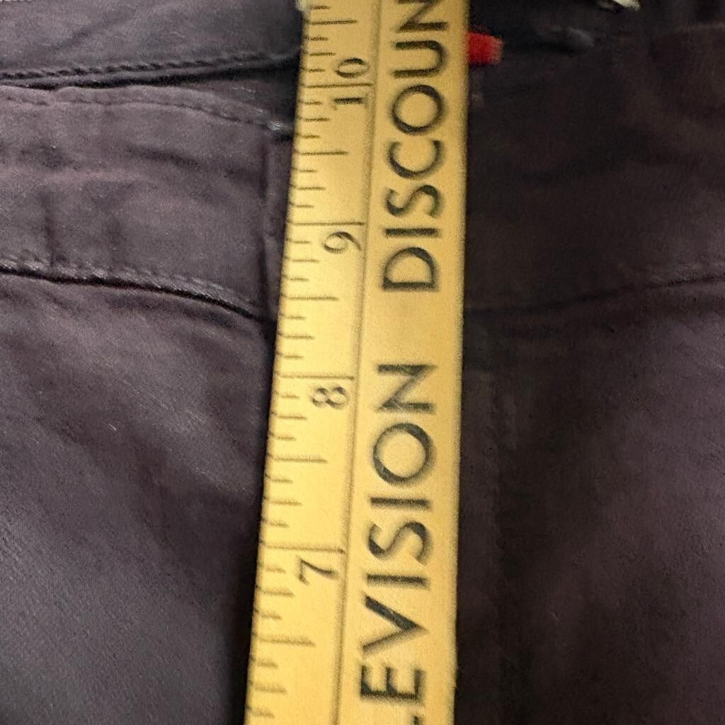 CJ by Cookie Johnson Joy Legging Jeans Womens 34 Dark Purple Plum Stretch Denim