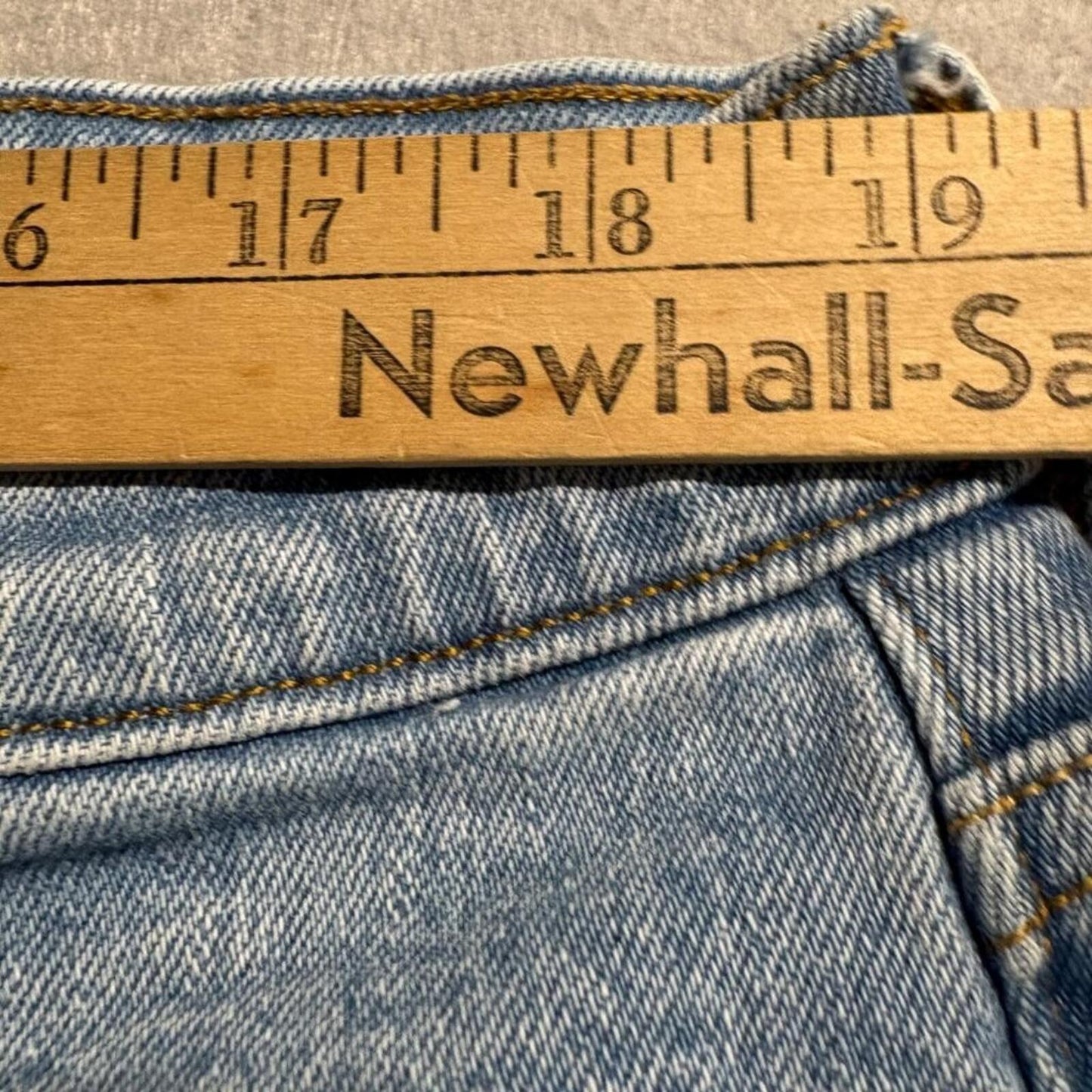 Mutual Weave Jeans Mens 38x30 The Relaxed Light Wash Stretch Denim Blue