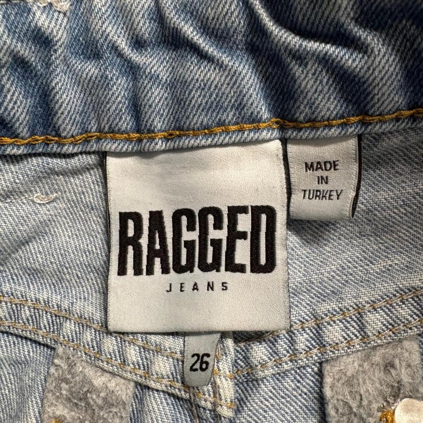 The Ragged Priest Ragged Jeans Womens 26 Blue Denim High Rise Straight Leg