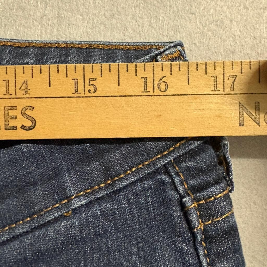 Old Navy The Diva Jeans Womens 12 Regular Dark Wash Blue Denim Stretch Straight