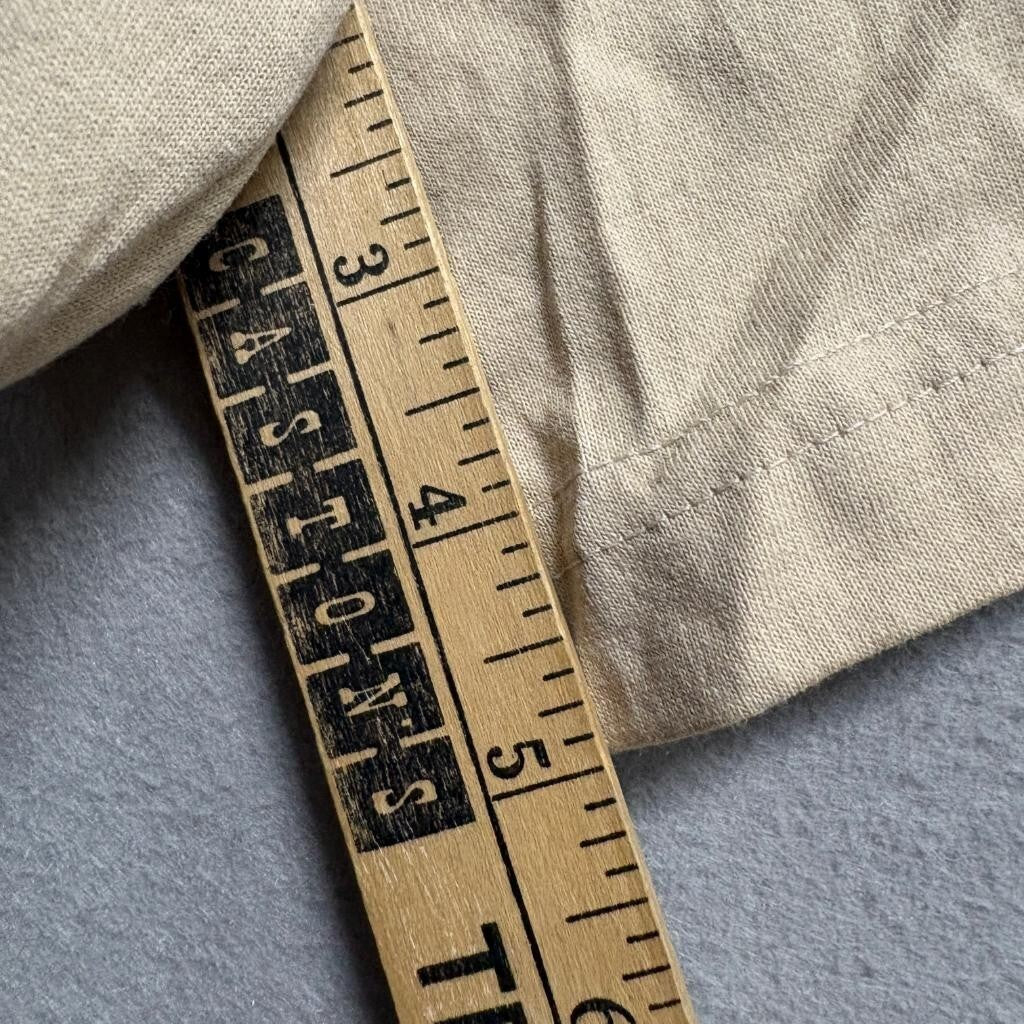 John Matthew Vintage Mens XL Beige Cotton Blend Knit Lounge Shorts Made in USA