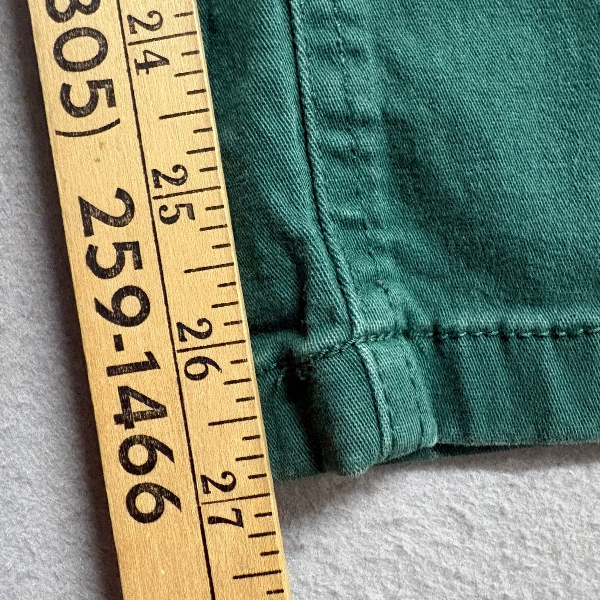 Womens Green High Waist Carpenter Utility Cargo Pants Straight Leg Size 28x26