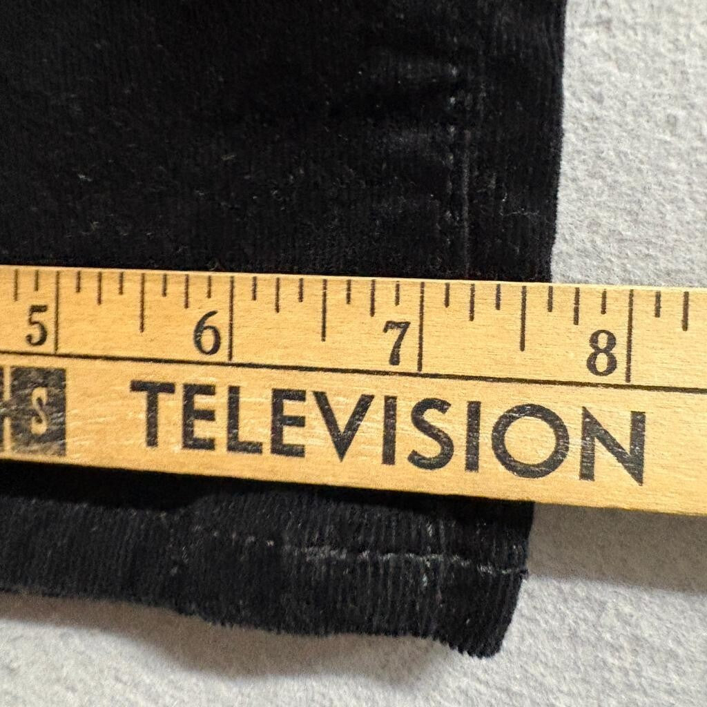 Buffalo David Bitton Nyla Corduroy Pants Womens 6/28 Black Straight Leg Stretch