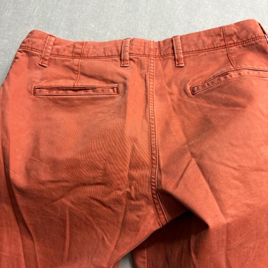 Gap For Good Mens Slim Chino Pants 32x32 Burnt Orange Stretch Cotton Twill