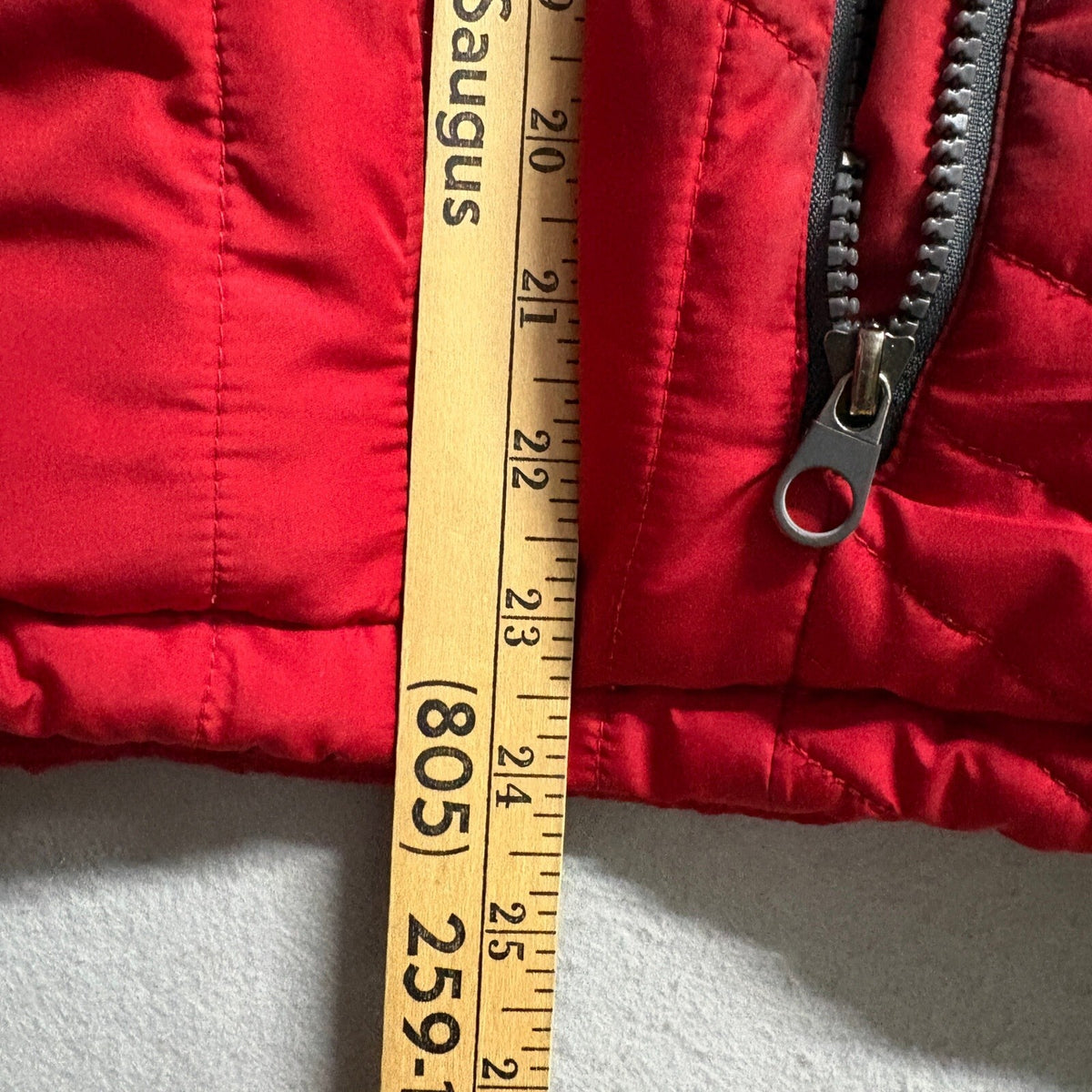 Kenneth Cole New York Puffer Jacket Womens Small Red Sherpa Lined Hooded Coat
