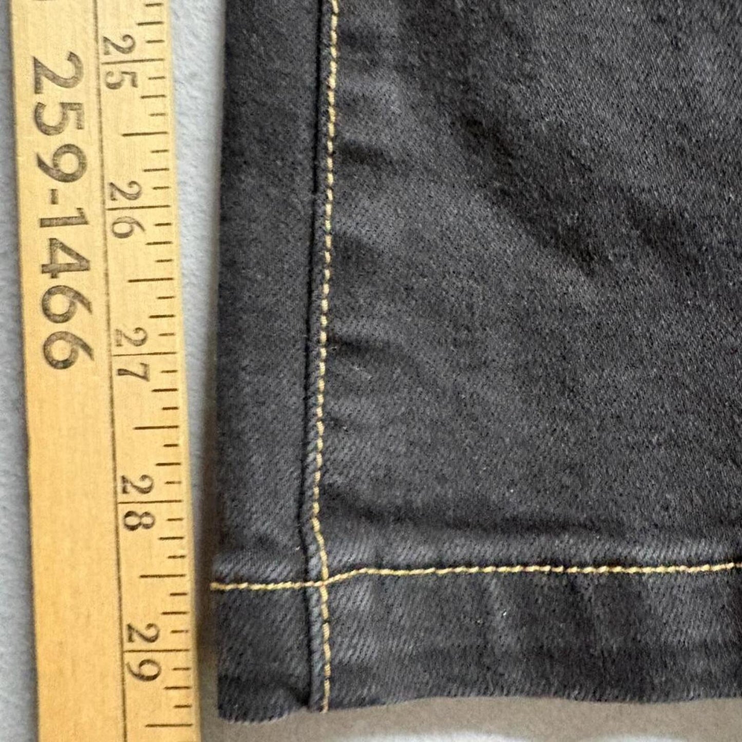 Princess Polly Flare Jeans Womens US 4 Black High Rise Front Zip Seam Detail
