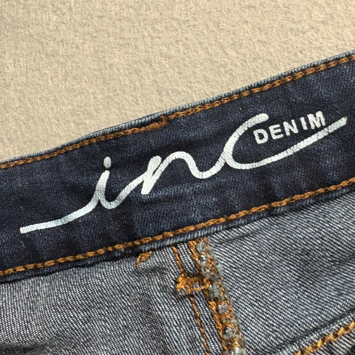 INC International Concepts Jeans Women 4 Blue Skinny Leg Crop Ankle Stretch