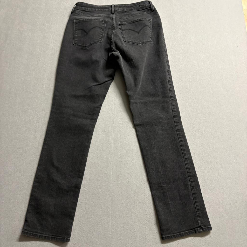 Levis Bold Curve Classic Rise Slim Leg Jeans Womens Size 8 29 Black Denim