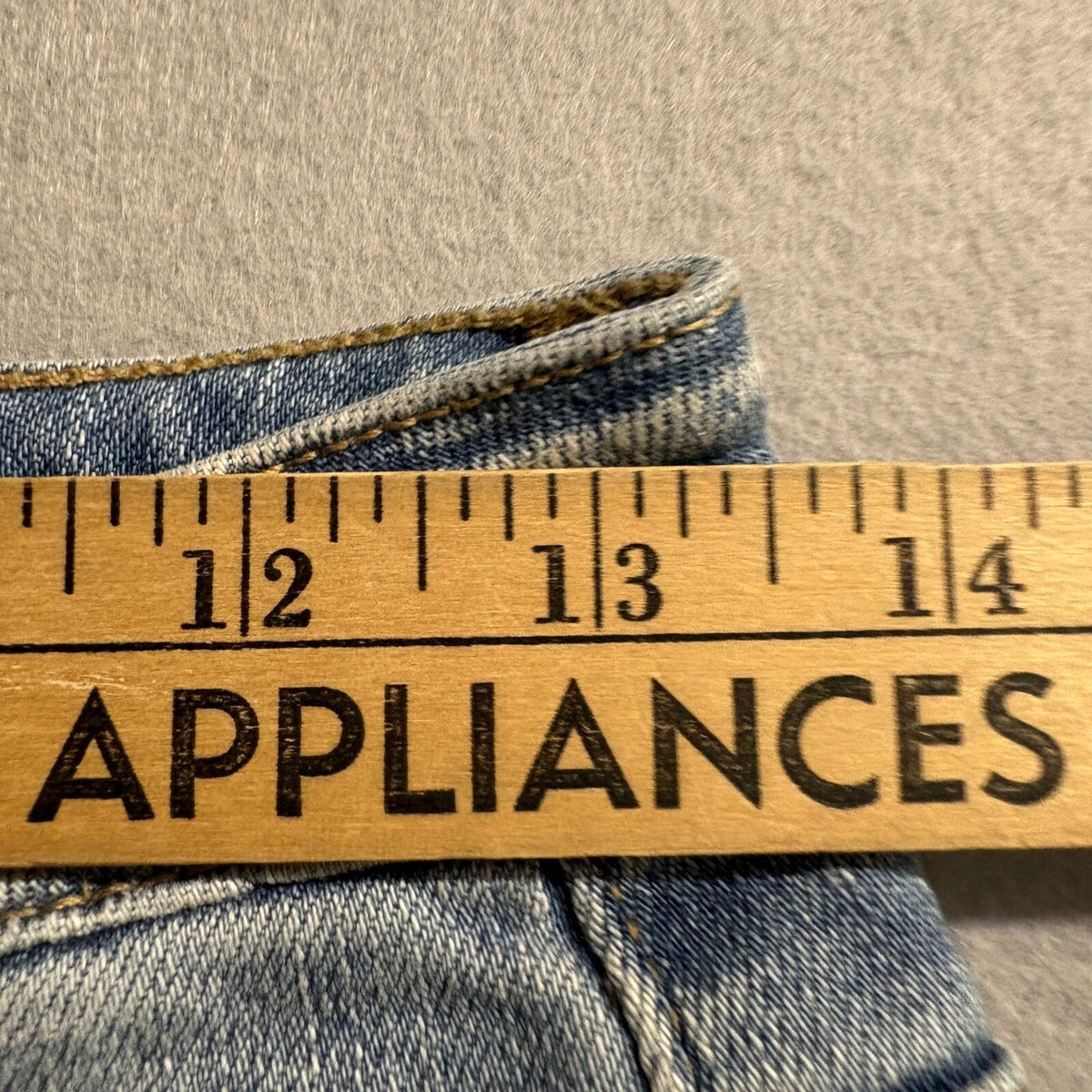 Flying Monkey High Rise Straight Leg Jeans Womens Size 26 Blue Raw Hem Stretch