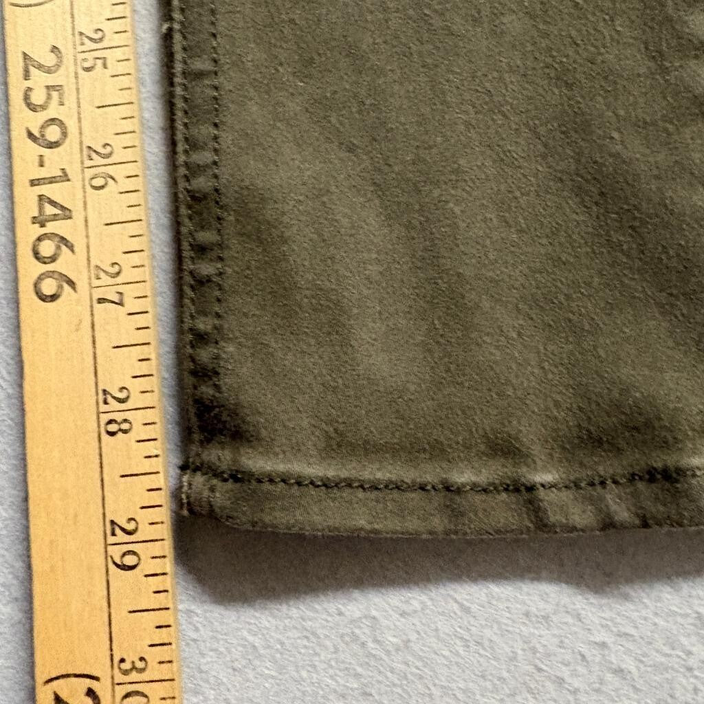 Rag & Bone Jean Legging Army Sateen Olive Green Skinny Jeans Womens Size 28