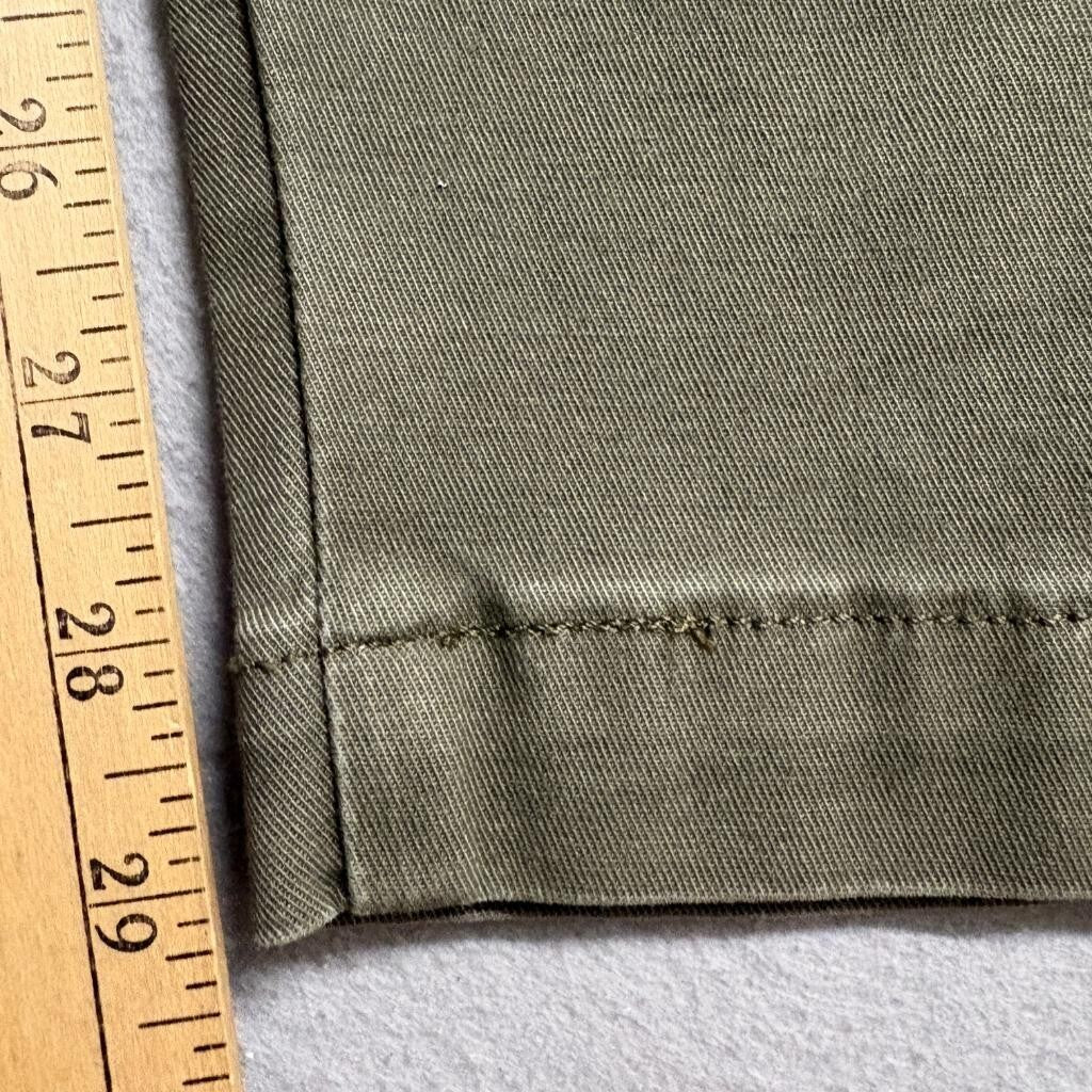 Levis XX Chino Standard Taper Pants Mens 32x30 Olive Green Stretch Twill