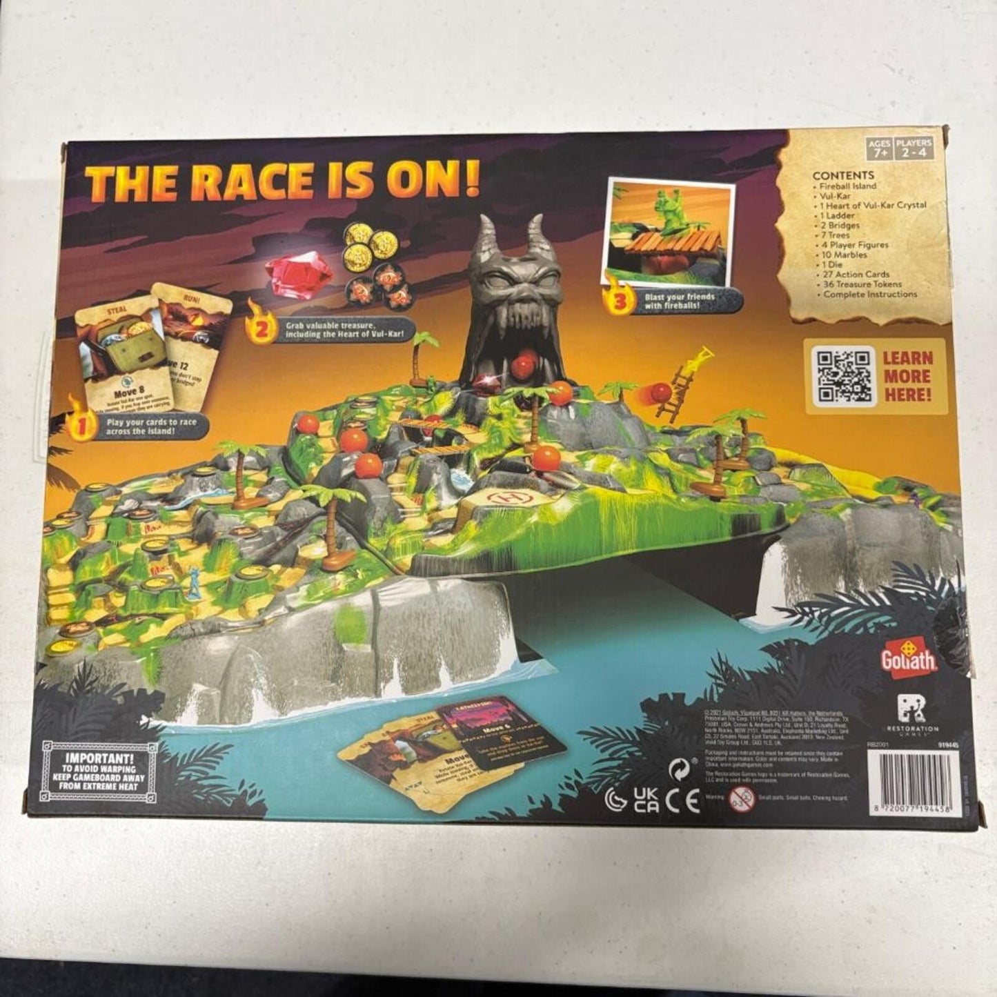 Fireball Island Race to Adventure Board Game Goliath Restoration Games Complete