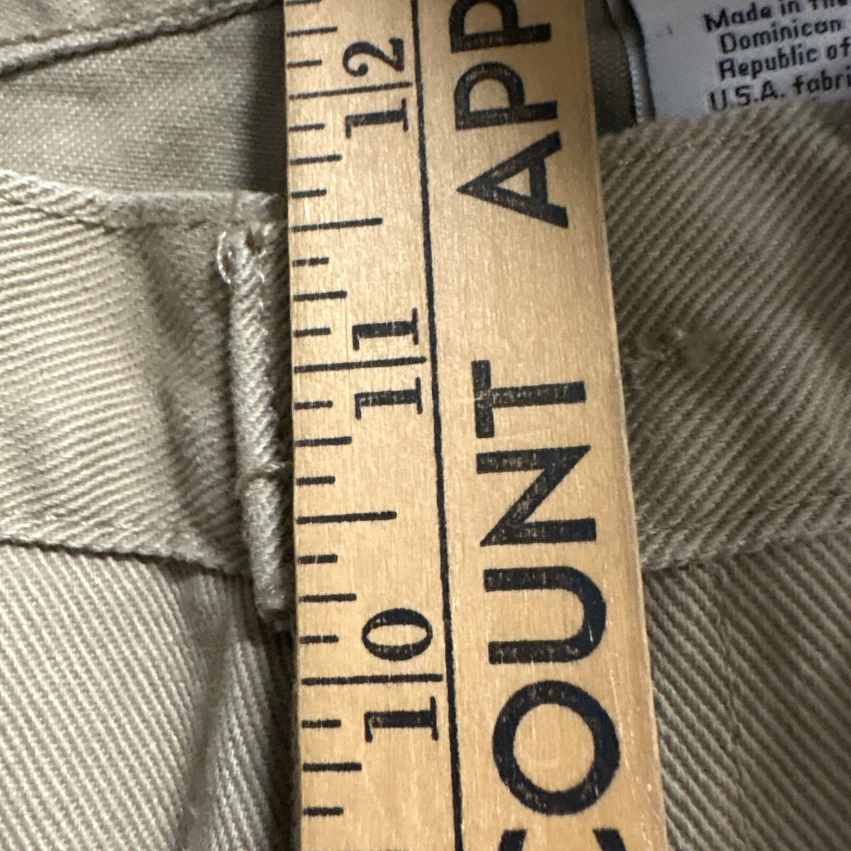 Calvin Klein Jeans Mens 33x32 Easy Fit Khaki Tan Denim Pants Cotton Vintage