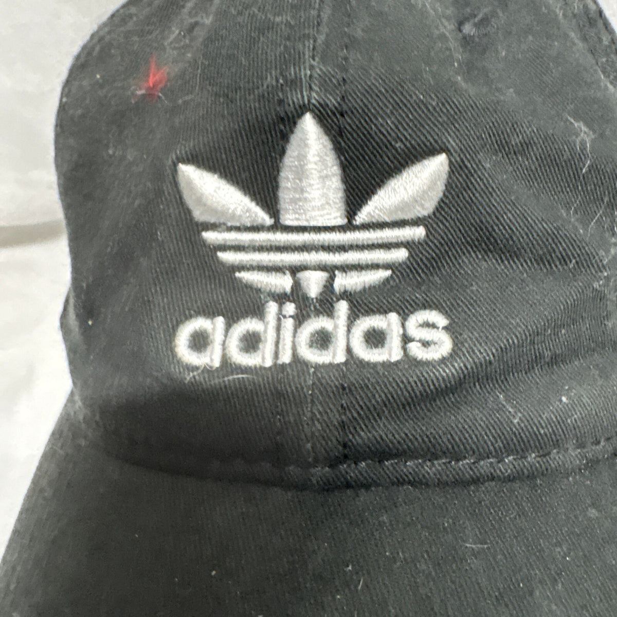 Adidas Originals Trefoil Logo Strapback Baseball Hat Cap Black OSFA Adjustable - Photo 2