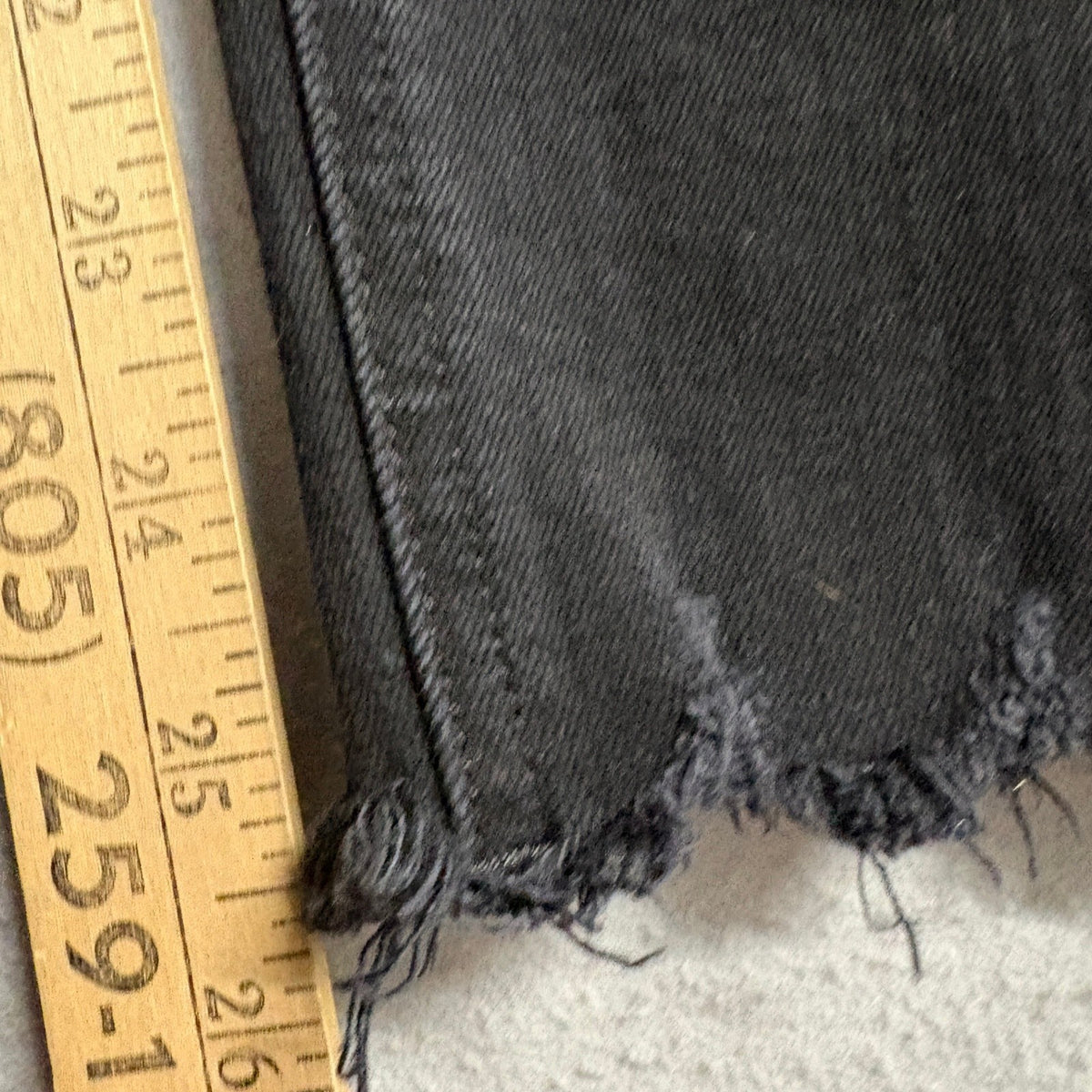 Rag & Bone Dre Low-Rise Ankle Slim Boyfriend Jeans Black Size 32 Distressed Hem