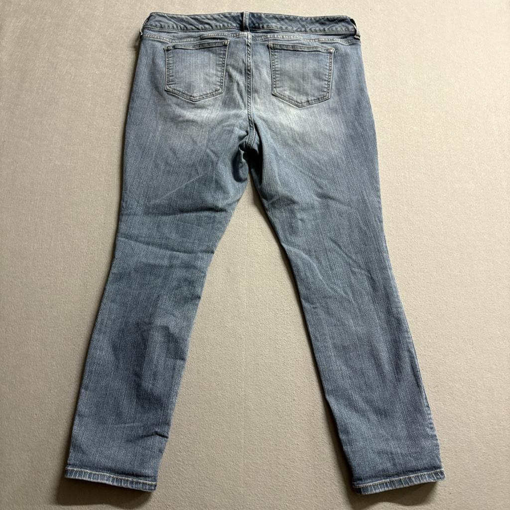 Torrid Premium Skinny Jeans Womens 16S Blue Denim Stretch Short Inseam