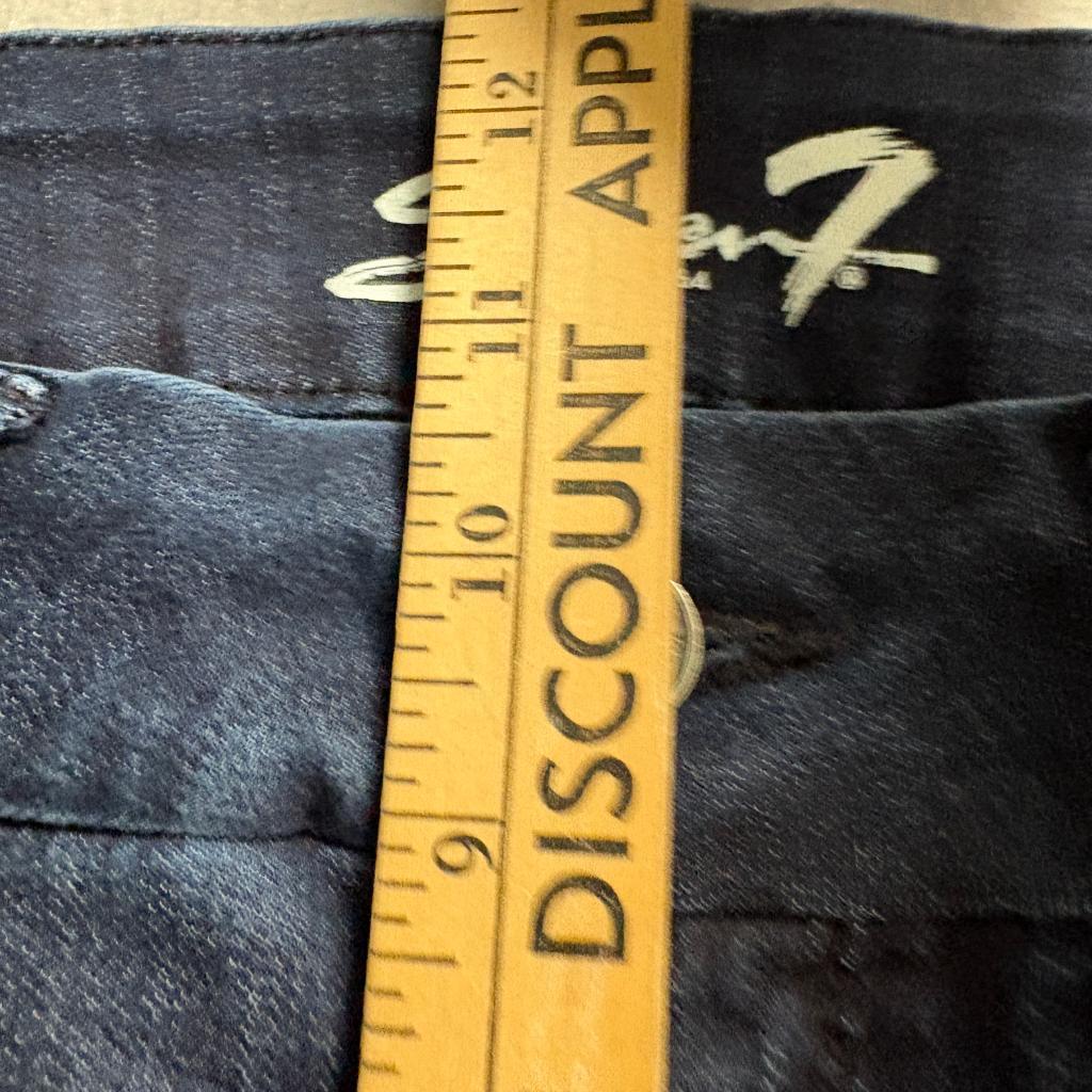 Seven7 Womens Skinny Jeans Size 12 Dark Wash Blue Denim Stretch High Rise