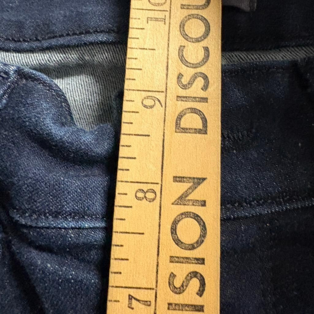 NYDJ Marilyn Straight Leg Jeans Womens Size 4 Dark Blue Wash Lift Tuck Denim
