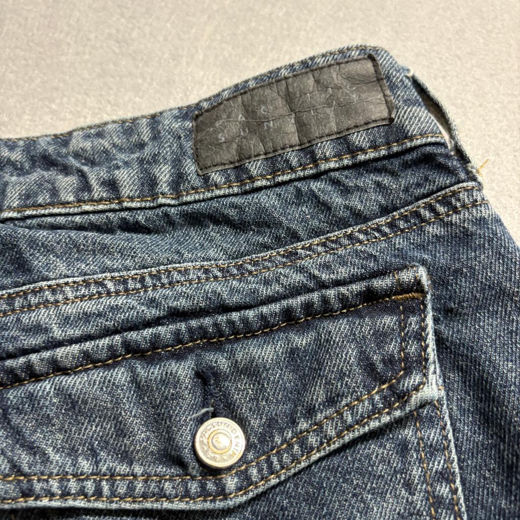PacSun Low Rise Girlfriend Jeans Womens 27 Blue Denim 100% Cotton Flap Pocket