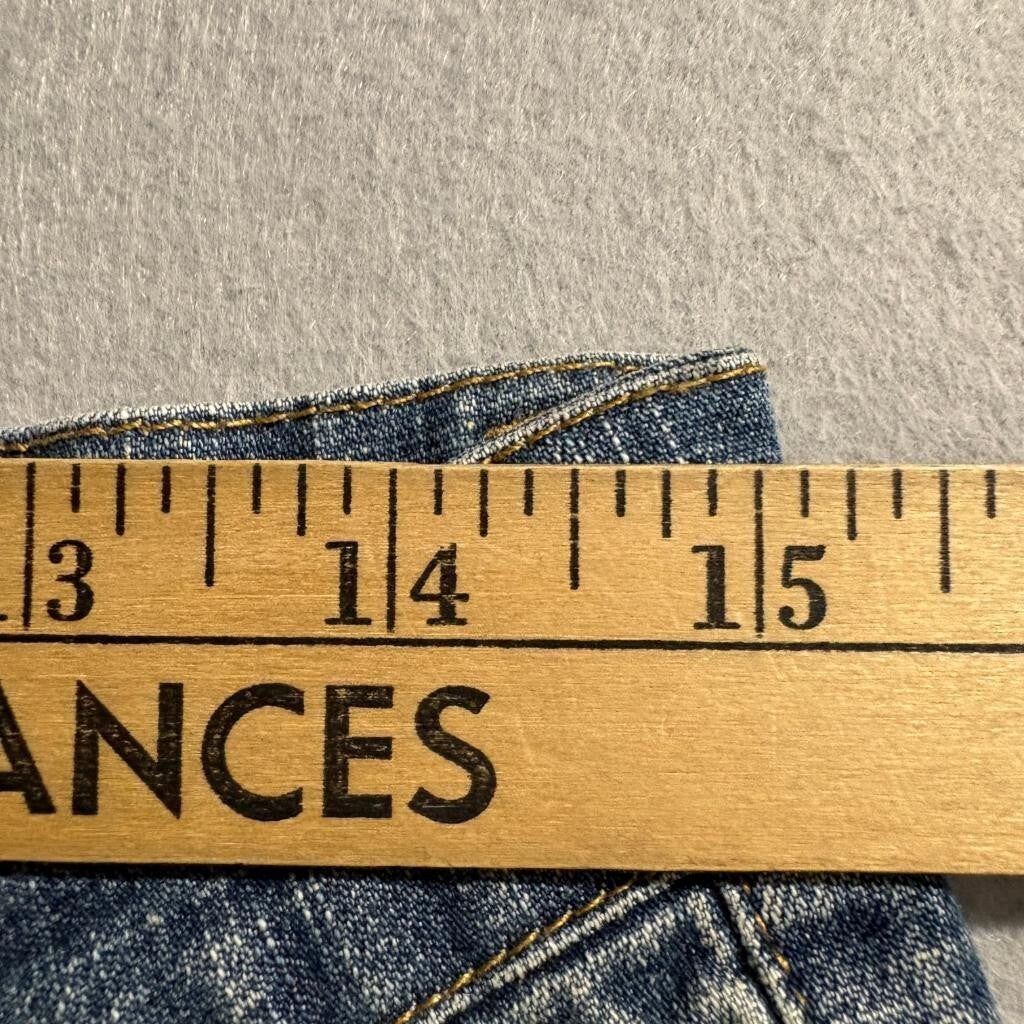 Access Basic Blue Jeans Womens Size 7 Blue Denim Straight Leg Mid Rise AC-3998