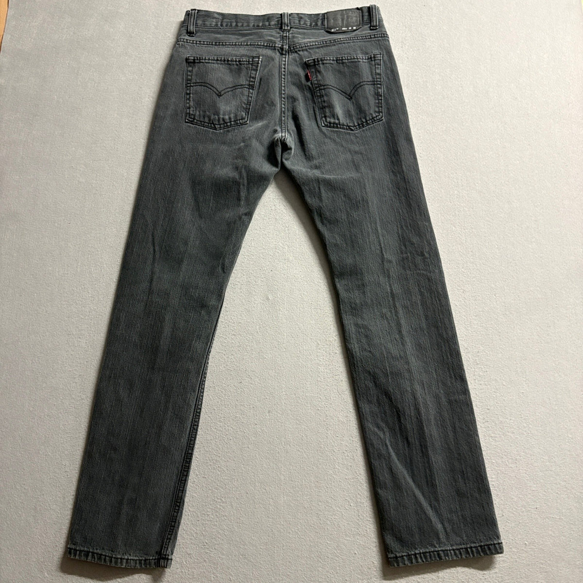 Levi's 511 Slim Fit Jeans Mens 30x30 Gray Denim Stretch Pants 20 Reg