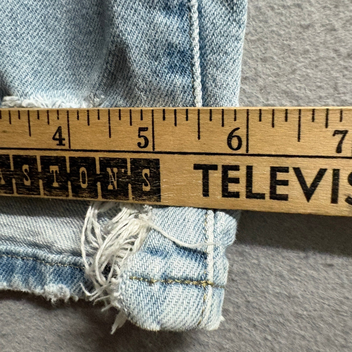 Frame Le Garcon Crop Distressed Jeans Womens Size 30 Light Wash Blue Denim