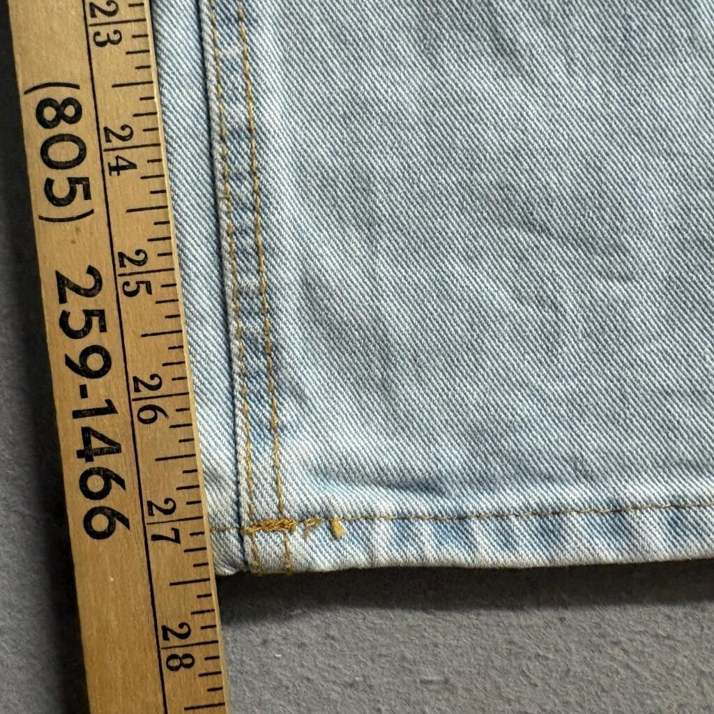 Conte De Jjoy Distressed Wide Leg Jeans Womens Size S Light Wash Denim Ripped