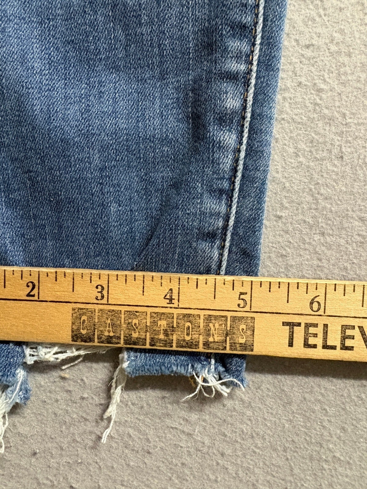 Caslon Womens High Rise Skinny Jeans Size 29 Medium Wash Fray Released Raw Hem