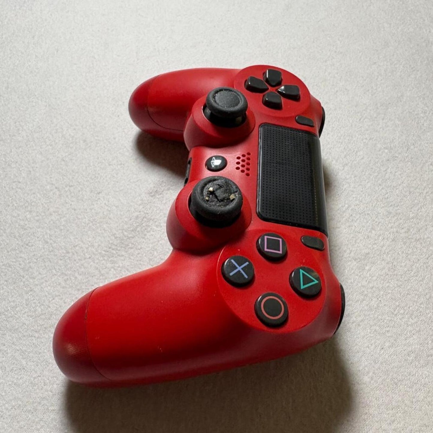 Sony DualShock 4 Wireless Controller PS4 Magma Red CUH-ZCT2U Worn Right