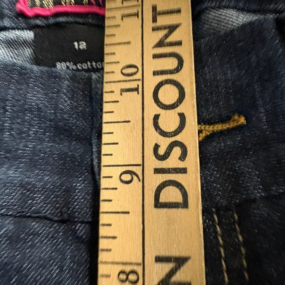 Torrid Denim Women's Size 12 Dark Wash Straight Ankle Stretch Jeans Rhinestone