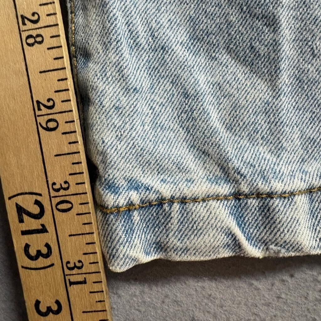 Cotton On Carpenter Jeans Womens US 4 Light Wash Blue Denim High Rise Straight