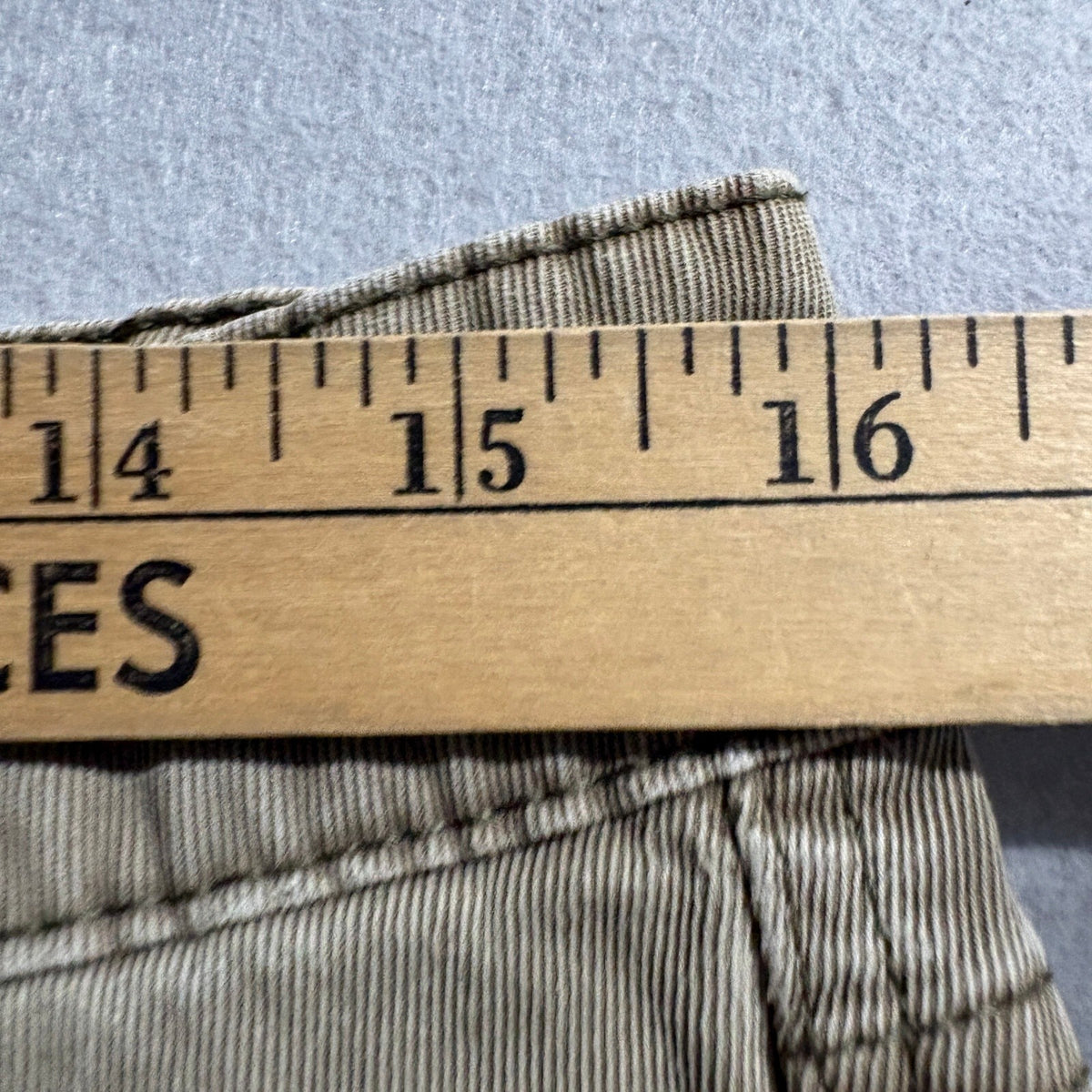 Woolrich Women's Khaki Stretch Pants Size 34/32 Brown Cotton Blend Straight Leg