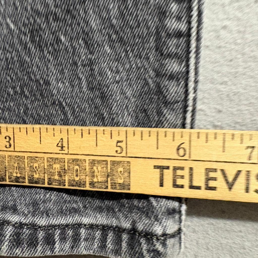 Levis Premium 501 Original Crop Jeans Womens 27x28 Gray Denim Button Fly Stretch