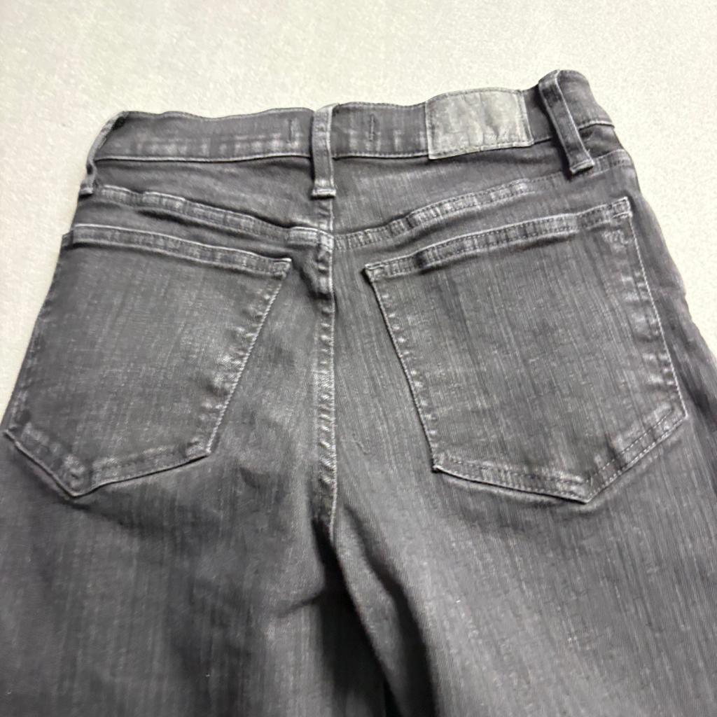 Madewell The Perfect Vintage Wide Leg Jeans Womens 27 Black High Rise Denim
