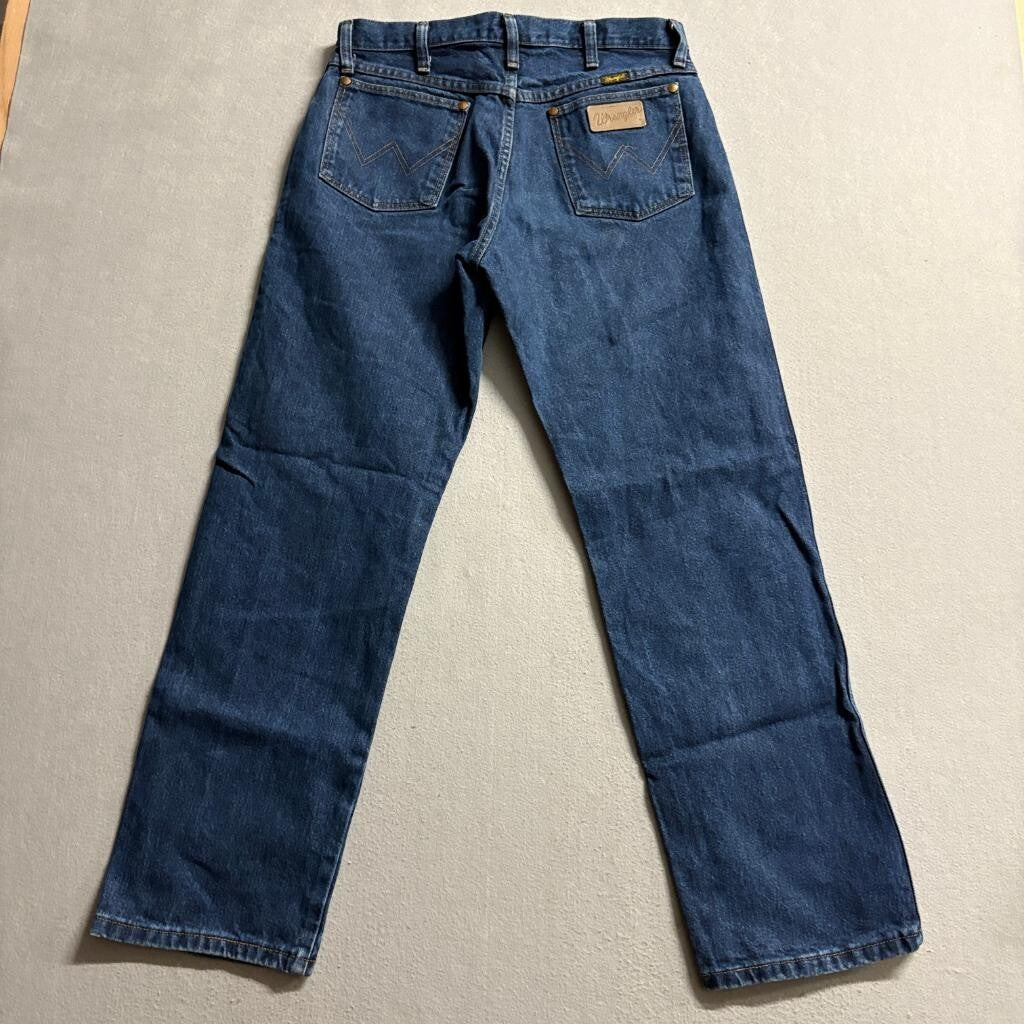 Wrangler 13MWZDO Cowboy Cut Jeans Mens 32x30 Blue Denim Straight Leg