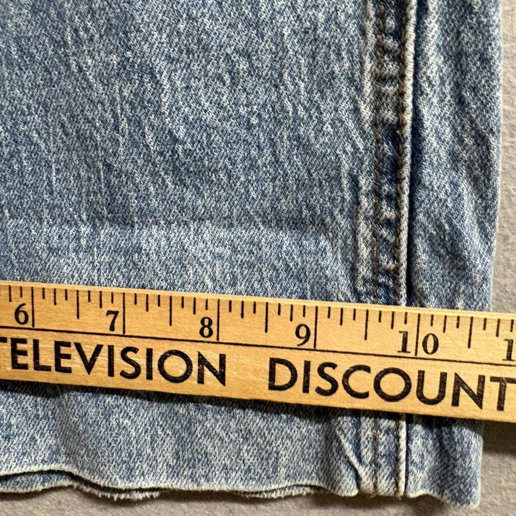Time and Tru Wide Leg Jeans Womens Size 6 Blue Denim Button Fly High Rise