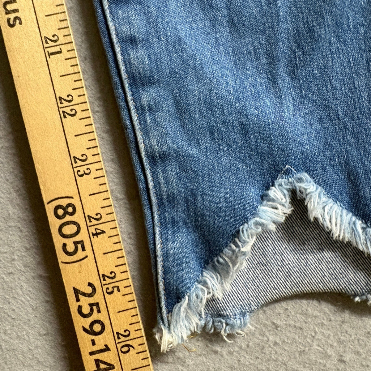 Frame Denim Ali High Rise Cigarette Jeans Women Size 27 Blue Raw Step Hem