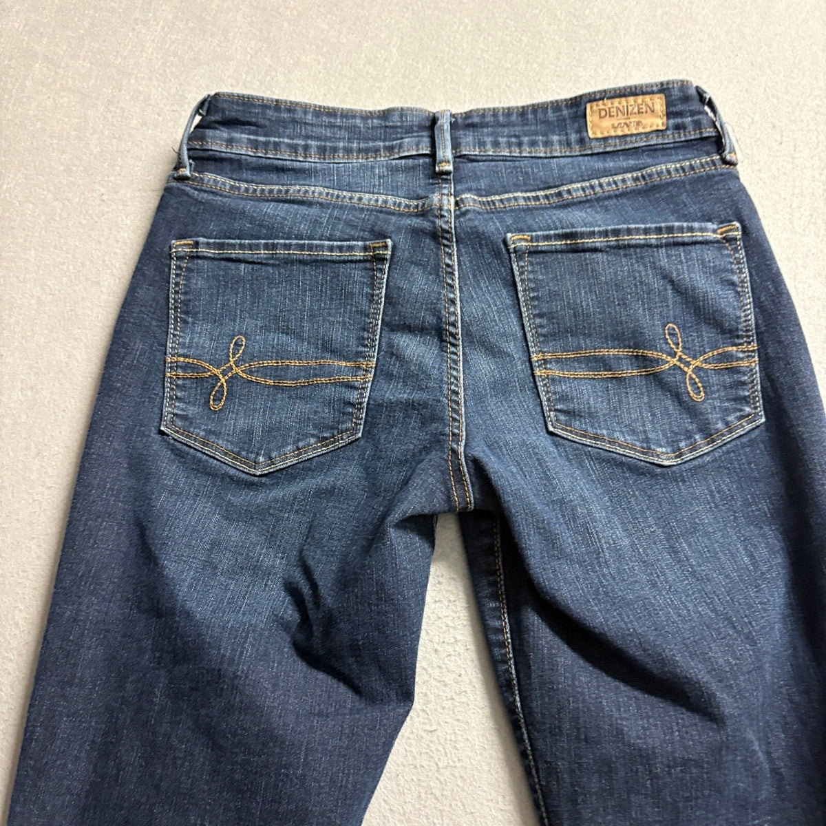 Denizen From Levis Modern Slim Jeans Womens Size 4M W27 L32 Dark Blue Stretch