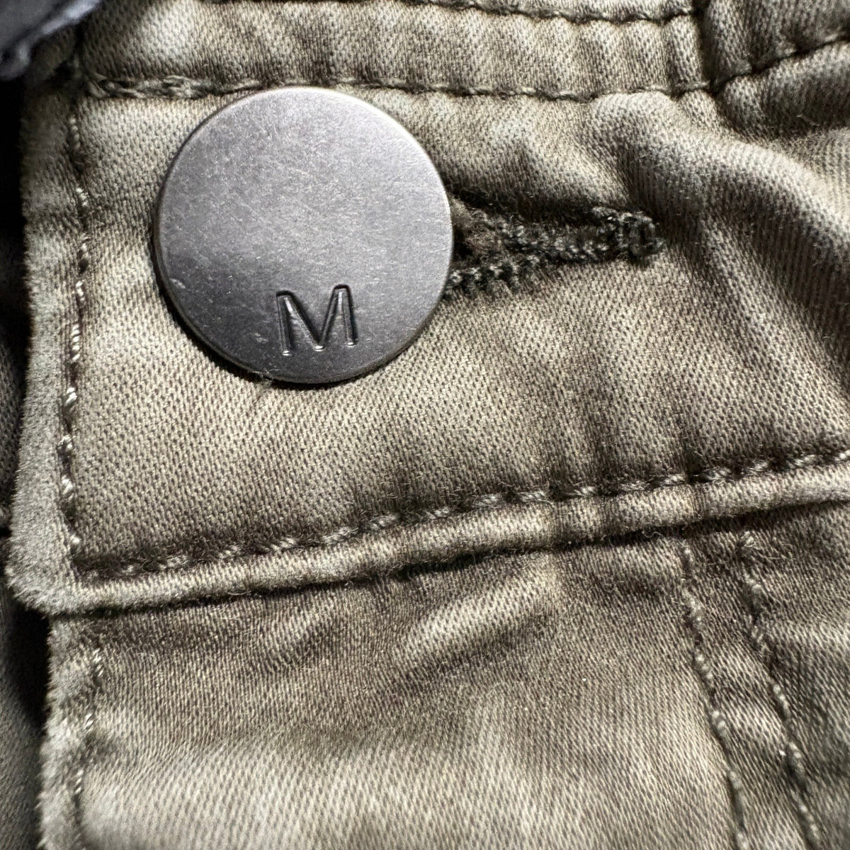 Mossimo Denim High Rise Jegging Cargo Pants Womens 14/32 Olive Green Stretch