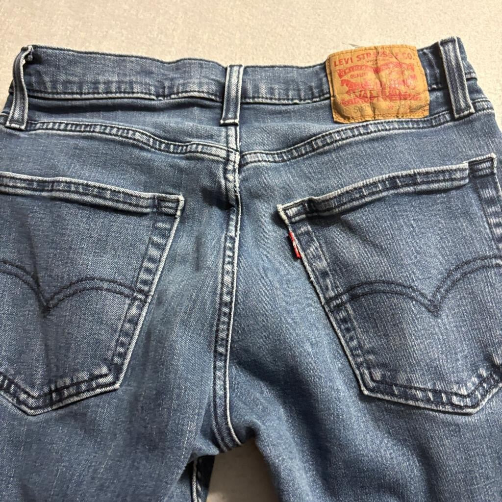 Levi's 502 Regular Taper Jeans Mens 30x32 Blue Denim Stretch Pants