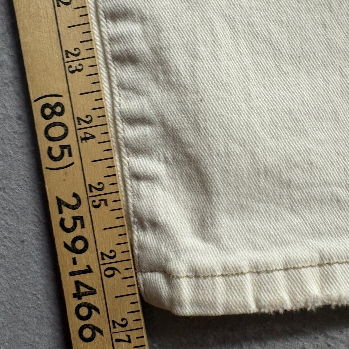 Altar'd State Distressed Jeans Womens 24 Ivory Cream Ripped Straight Leg Denim