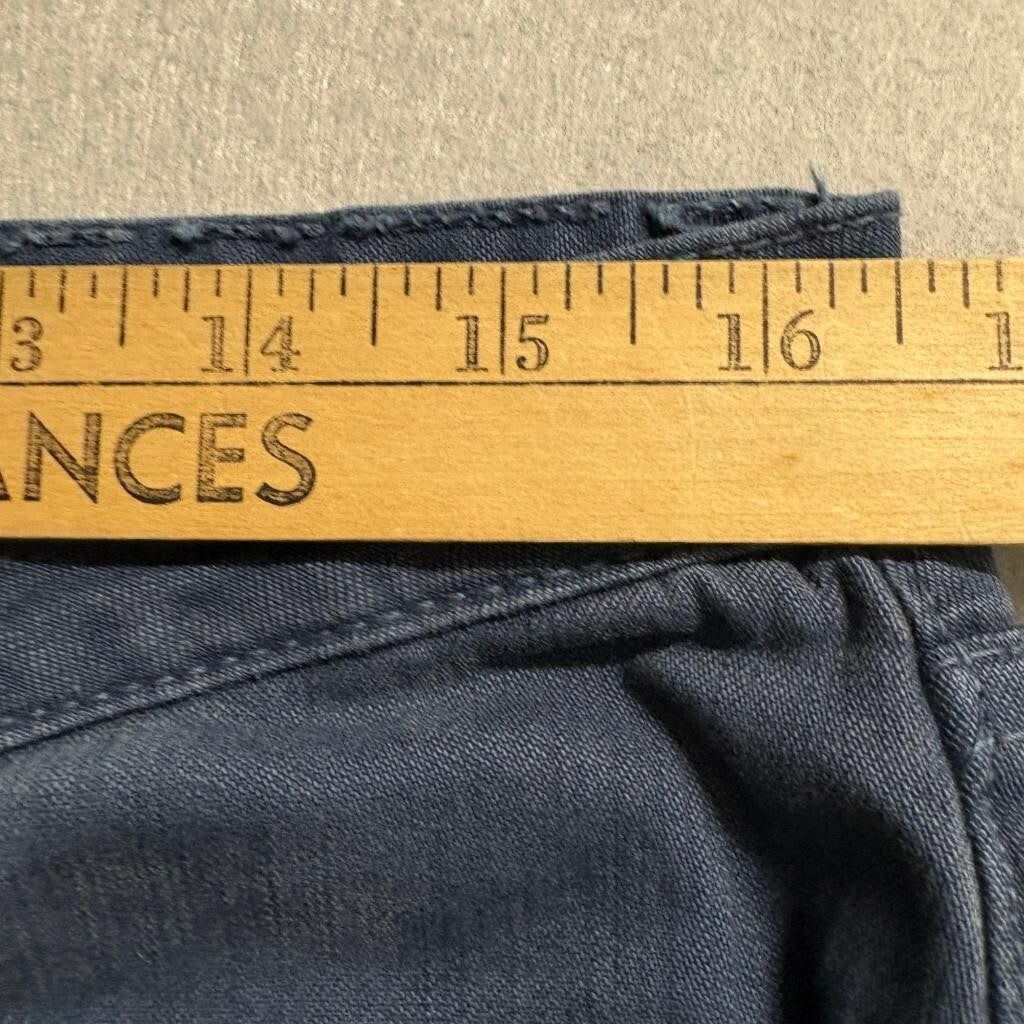 Miu Jeans Authentic Dungarees Womens 32 Blue Denim Wide Leg Pants Mid Rise